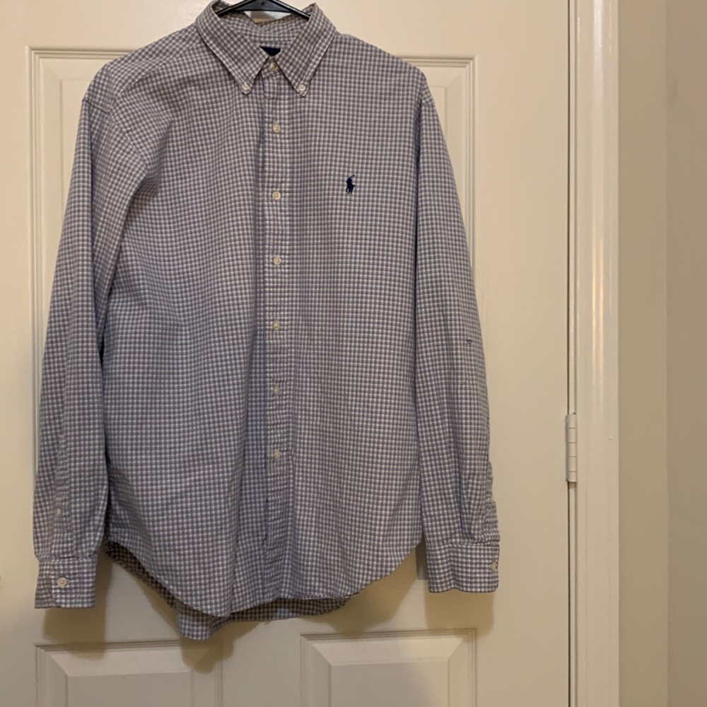 POLO Ralph Lauren men’s plaid dress shirt. Long sleeve. Classic fit. Size Large